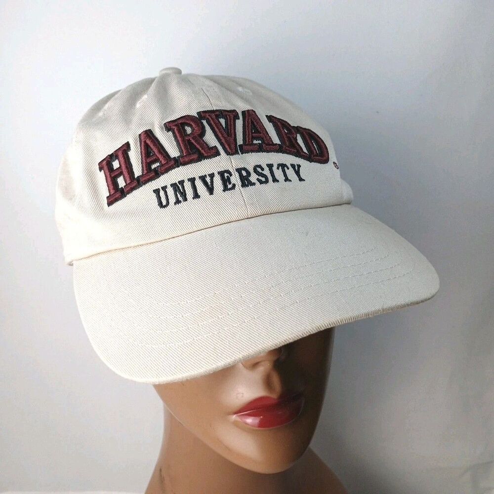 Harvard‎ Cap Hat Bay State Apparel Adjustable Retro Vintage Teamwear